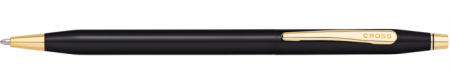 Cross Classic Century Ballpoint Pen - Glossy Black PVD Chrome Trim